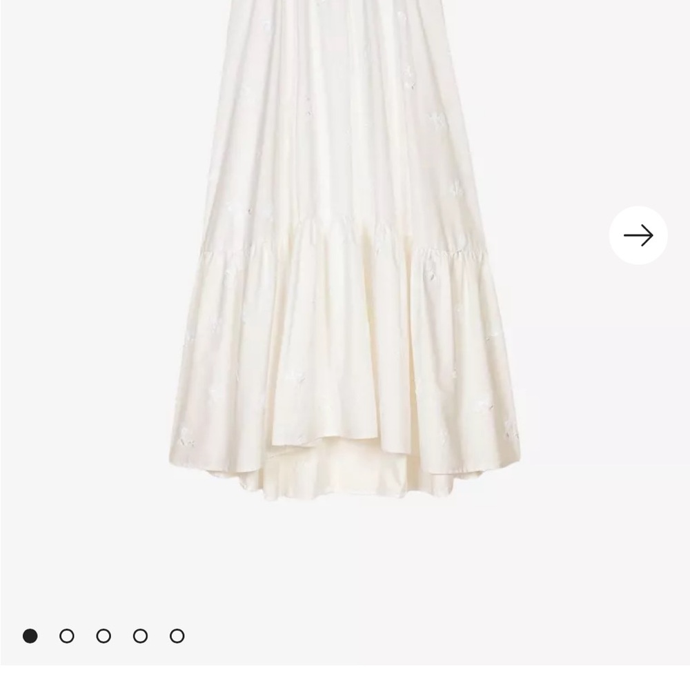 NWT Maje white sequined maxi skirt - Picture 10 of 16